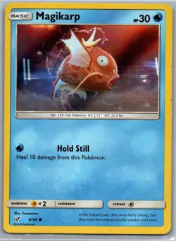 Magikarp 8/18 HOLO Common Detective Pikachu Pokemon HP - Image 1