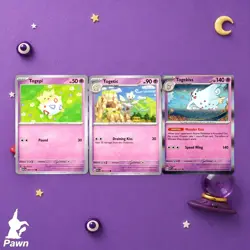Togepi Togetic Togekiss Evolution Lot 3 Cards Pokemon - Image 1