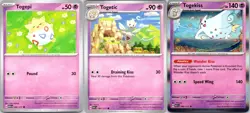 Togepi Togetic Togekiss Evolution Lot 3 Cards Pokemon - Image 3