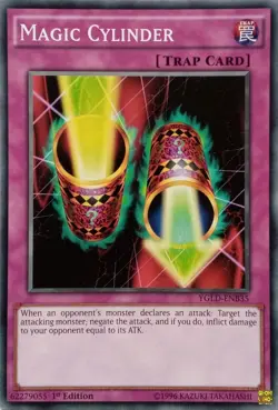 YGLD-ENB35 MAGIC CYLINDER COMMON 1ST EDITION YuGiOh CARD - Image 1