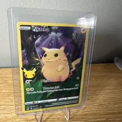 POKEMON CARD Pikachu CELEBRATIONS FULL ART 2021 005/025 NM - Image 3