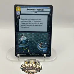 Star Wars Unlimited Emergency Powers Event Law Card 40/264 FFG Regular - Image 1