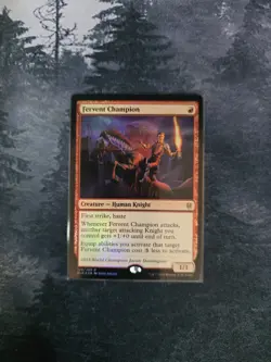Fervent Champion Throne of Eldraine Foil - Image 1
