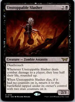 Duskmourn: House of Horror #119 Unstoppable Slasher (0119) - Image 1