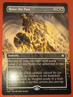 MTG: RAISE THE PAST ,0300, REGULAR FINISH, FOUNDATIONS, FDN, RARE - Image 1