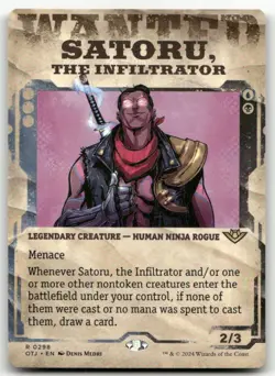 Satoru, the Infiltrator (Showcase) #298 (NM) Thunder Junction OTJ Magic MTG - Image 1