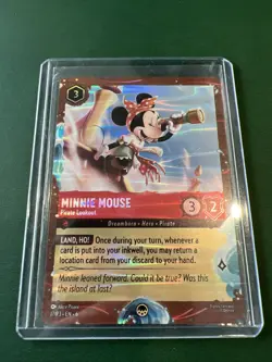 Disney Cruise Lorcana Azurite Sea Promo Card Minnie Mouse Pirate Lookout 17/P3 - Image 1