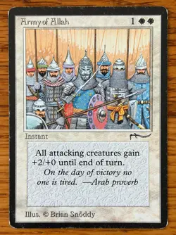 MTG Army of Allah (Light) - Arabian Nights, English - Image 1