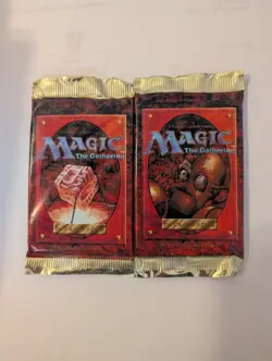 2X Wizards of the Coast Magic the Gathering Fourth 4th Edition 2 Booster packs 742818067003 - Image 1
