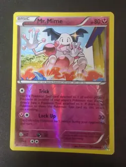 Mr. Mime #101/160 Primal Clash Uncommon Pokemon Card MP Reverse Holo - Image 1