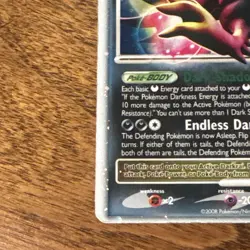 The Pokemon Company Pokemon TCG Darkrai LV.X Holo Promo DP19 EN 100HP 2008 - Image 2