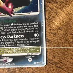 The Pokemon Company Pokemon TCG Darkrai LV.X Holo Promo DP19 EN 100HP 2008 - Image 3
