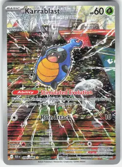 Karrablast 094/086 Holo Illustration Rare Black Bolt Pokemon Near Mint - Image 1