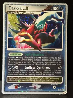 Darkrai LV.X DP19 DP Diamond and Pearl Promos Promo Holo Holo Pokemon Card HP - Image 1