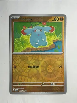 PHANPY 102/191 COMMON SURGING SPARKS POKEMON REVERSE HOLO LIGHTLY PLAYED - Image 2
