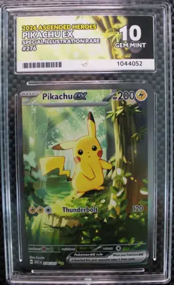 ACE 10 PERFECT SUBS Pikachu ex SIR 2026 Pokemon Ascended Heroes #276 Slab - Image 1