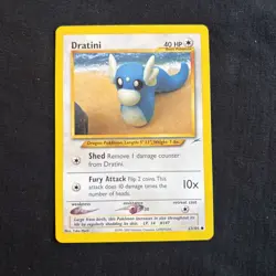 Pokemon Neo Destiny Dratini Card 63/105 TCG English WOTC NM - Image 1