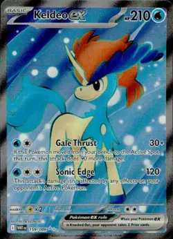 Keldeo ex 159/086 Ultra Rare White Flare Pokemon NM - Image 1