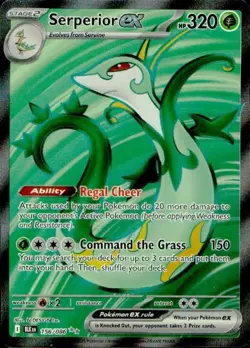 Serperior ex 156/086 Ultra Rare Black Bolt Pokemon NM - Image 1