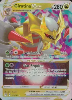 Giratina VSTAR 131/196 Holo VSTAR Rare Lost Origin Pokemon NM - Image 1