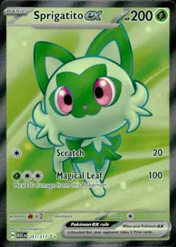 Sprigatito ex 251/217 Ultra Rare Ascended Heroes Pokemon Holo NM - Image 1