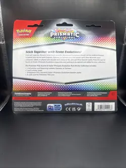 Pokemon TCG Prismatic Evolutions Tech Sticker Collection 3 Packs RANDOM Promo - Image 2