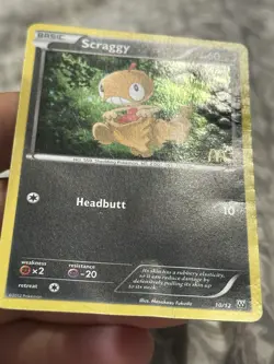 Scraggy 010/012 Holo Promo McDonald's Promos 2012 Pokemon Heavily Played - Image 3