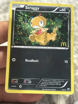 Scraggy 010/012 Holo Promo McDonald's Promos 2012 Pokemon Heavily Played - Image 5
