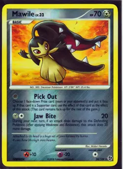 2008 POKEMON MAWILE 24/106 GREAT ENCOUNTERS -RARE - REVERSE HOLO-NM/LP-Excellent - Image 1
