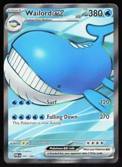 Wailord ex 097/084 Pitch Black Holo Near Mint 5ban Graphics Pokemon TCG - Image 1