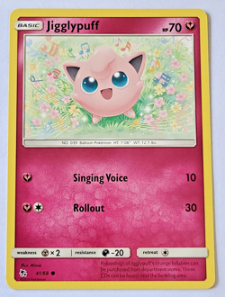 Pokemon TCG: Jigglypuff Hidden Fates #41/68 MINT - Image 1