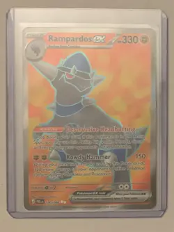 Pokemon Rampardos EX 100/084 Pitch Black English Full Art Ultra Rare NM - Image 1