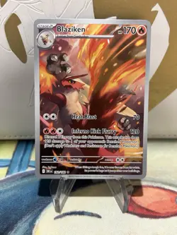 Blaziken 192/182 Illustration Rare Destined Rivals Pokemon Holo NM - Image 1