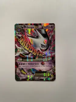 Pokemon TCG XY Black Star Promo Mega Gengar EX #XY166 Shiny LP/NM - Image 1