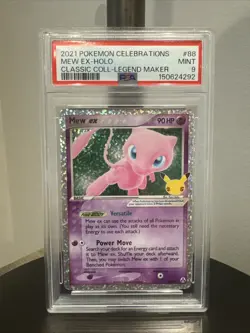 2021 Pokemon Celebrations Mew Ex #88 PSA 9 - Image 1