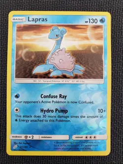 Pokemon Lapras Reverse Holo Team Up 31/181 NM - Image 1