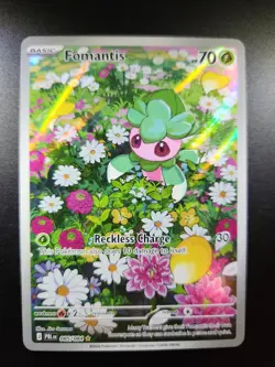 Fomantis 085/084 Illustration Rare Pitch Black Pokemon Holo Near Mint - Image 1