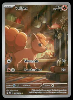 Vulpix 138/132 Illustration Rare Mega Evolution Pokemon Holo NM/M - Image 1