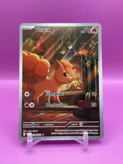 Pokemon Vulpix 138/132 Mega Evolution Illustration Rare Holo NM - Image 1
