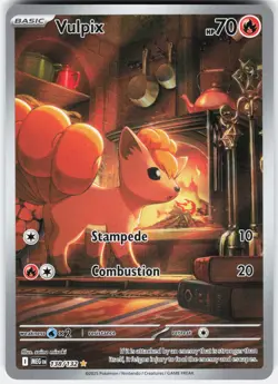 Vulpix 138/132 Illustration Rare Mega Evolution Pokemon NM/M - Image 1