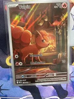 Pokemon Vulpix 138/132 Illustration Rare Mega Evolution NM - Image 1