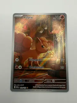 Pokemon TCG Vulpix 138/132 Mega Evolution Holo Illustration Rare NM - Image 2