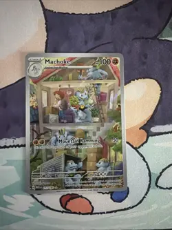 Machoke 177/165 Scarlet & Violet 151 Illustration Rare Pokemon TCG NM - Image 1