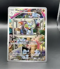 Machoke 177/165 Scarlet & Violet 151 Illustration Rare Holo Pokemon TCG NM - Image 1