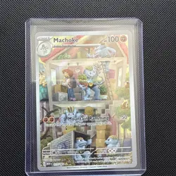 Pokemon TCG Machoke 177/165 Scarlet&Violet 151 Illustration Rare NM - Image 1