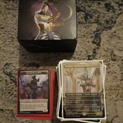 Magic the Gathering: AetherDrift - Commander Deck Eternal Might sleeved - Image 1