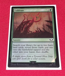 Magic the Gathering Cultivate Surge Foil Warhammer 40,000 Commander Used - Image 1