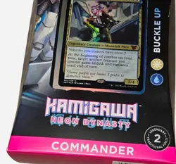 Mtg Magic the Gathering Commander Kamigawa Neon Dynasty Buckle Up Sealed - Image 1
