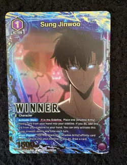 UNION ARENA Solo Leveling Sung Jinwoo Winner Promo Foil UEPR/SLG-1-019 - Image 1