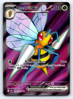 Beedrill ex 098/086 Ultra Rare Chaos Rising Pokemon Holo Near Mint - Image 1